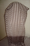 Красивый шарф женский плиссе в шоколадных оттенках с бахромой, фото №6