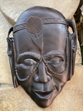 Африканская маска из дерева 41 х 29 см, фото №3