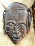 Африканская маска из дерева 41 х 29 см, фото №2