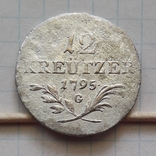 Австрія 12 крейцерів 1795р."G" срібло, photo number 2