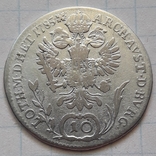 Австрія 10 крейцерів 1785р."В" срібло, фото №2