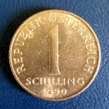 Австрия 1 шиллинг 1990, фото №2
