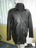 Большая утеплённая кожаная мужская куртка Echt Leder. 64р. Лот 704, photo number 3