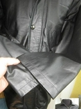 Большая утеплённая кожаная мужская куртка Echt Leder. 64р. Лот 704, фото №6