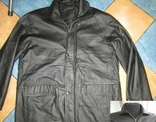 Большая утеплённая кожаная мужская куртка Echt Leder. 64р. Лот 704, фото №9