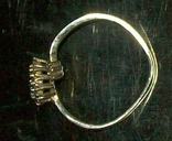 Серебрянное колечко с камешками. 925 проба., photo number 3