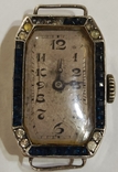 Часы винтажные в серебряном корпусе с натуральными камнями, фото №3