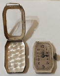 Часы винтажные в серебряном корпусе с натуральными камнями, фото №7
