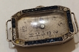 Vintage watch in silver case with natural stones, photo number 13