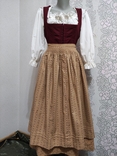 Австрійський національний костюм бавовна вінтаж., фото №2