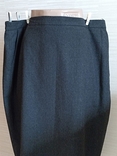 Frankenwalder 95 % шерсть Стильная теплая женская юбка серая меланж с кармашками, photo number 4