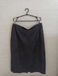 Frankenwalder 95 % шерсть Стильная теплая женская юбка серая меланж с кармашками, photo number 7