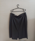 Frankenwalder 95 % шерсть Стильная теплая женская юбка серая меланж с кармашками, photo number 8