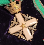 Італія. Комплект Ордена Заслуг. Зірка, шийний хрест, фрачник, петлиця, фото №5