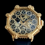 Чоловічий наручний годинник скелетон Wаndolec з механізмом Лонжин Longines Швейцарія, фото №2