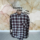 Country Line Теплая мужская рубашка дл рукав под байку в клетку хлопок 2XL, фото №2