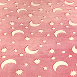 Светящийся в темноте плед одеяло BLANKET Розовый цвет 120х165 см, фото №3