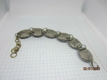 Cupronickel moss agate bracelet, photo number 7