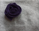 Элегантная красивая брошь в виде розы фиолетовая, photo number 4