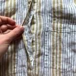 Рубашка в полоску 100% лен лён MarksSpencer размер 8, фото №5