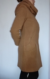 Красиве оригінальне пальто з капюшоном роз. S, фото №7
