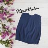 Peter Hahn Летний красивый женский свитер спина частично открытая 48 синий, numer zdjęcia 3