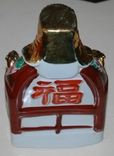 Божество-покровитель, Китай, фарфор/эмали/позолота - 17х11х9 см., фото №6
