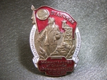 17J9 Отличник. Министерство угольной промышленности СССР. На флаге портрет Ленина, фото №3