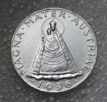 5 шиллингов 1936 г. Австрия, серебро, фото №2