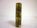 Бензиновая зажигалка Zippo Skull Gold новая в коробке, фото №5