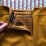 Шикарная яркая желтая юбка шерсть Moremore размер 40, фото №8