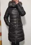 Пальто на холофайбері, пуховик з чорнобуркою роз S, фото №4