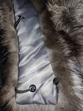 Пальто на холофайбері, пуховик з чорнобуркою роз S, фото №13