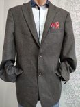 Mario barutti люкс бренд чоловічий шерстяний піджак піджак, фото №7