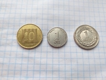 Лот из трех монет. 1 шекель. 1 злотый. Израильская монета., фото №2