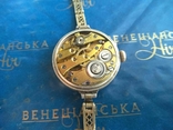 Годинник жіночий срібний чернений зі срібним браслетом, фото №6