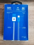 Очень качественный Mobo cable type C durable 2A Original 2 Metros, фото №5