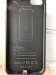 Чехол аккумулятор PowerBank для IPhone 7/8 3200mAh + защитное стекло, photo number 3
