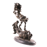 Скульптура Резвящиеся лошади.Бронза. Франция.48 см., фото №7