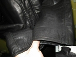 Большая зимняя кожаная мужская куртка PAOLO NEGRATO. Италия. 64р. Лот 711, фото №5