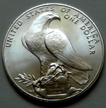 США 1 доллар 1984 D "XXIII летние Олимпийские Игры в Лос-Анджелесе", серебро, фото №7