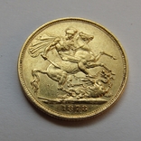 1 фунт (соверен) 1878 г. Великобритания, фото №7
