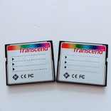 Карта памяти 16 GB 133x, Transcend Compact Flash, 2 шт, фото №3