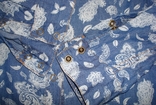 John Baner Джинсовая женская рубашка дл рукав в принт на кнопках 40, фото №8