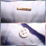Hugo Boss US 8 оригинал Стильная женская рубашка приталенная дл рукав н. голубой, фото №10