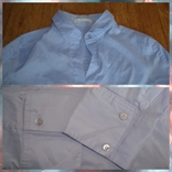 Hugo Boss US 8 оригинал Стильная женская рубашка приталенная дл рукав н. голубой, photo number 13
