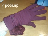 Рукавиці, перчатки нові утепленні на плюші, фото №5