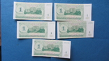 Купон 1 рубль 1994 (5 шт) Приднистровье, фото №3