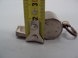 Whistle brass nickel-plated, length 4 cm, photo number 5