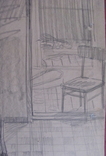 Соцреализм. Перед субботником, карандаш. Рисунок с натуры, 1970-е, фото №5